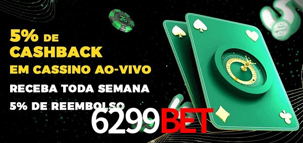 Promoções do cassino ao Vivo 6299Bet